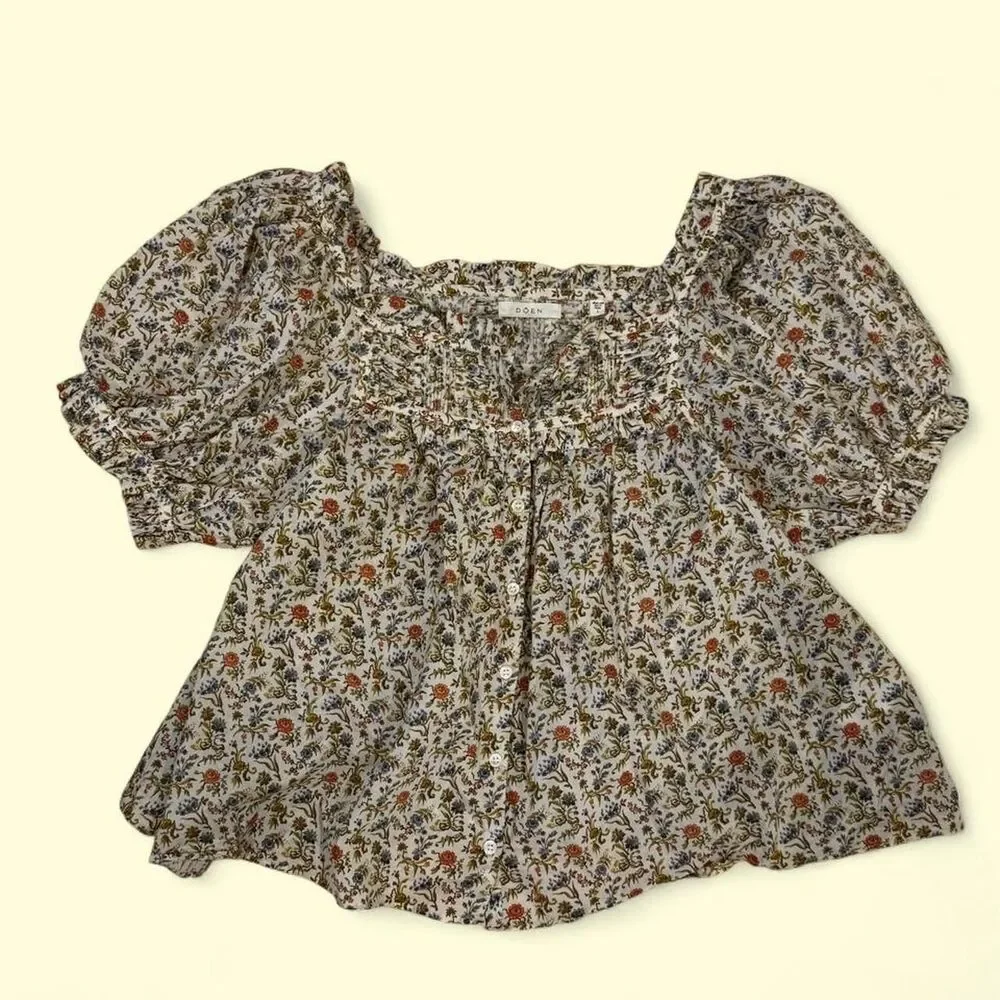 DÔEN Farley Top in Jardin du Château Floral – Size L